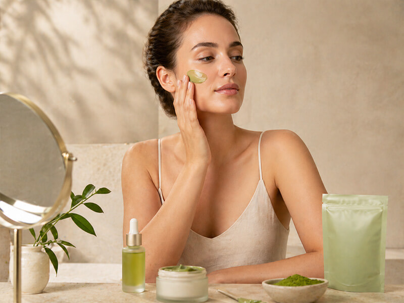 Commercial matcha applications across beverages food supplements and retail
