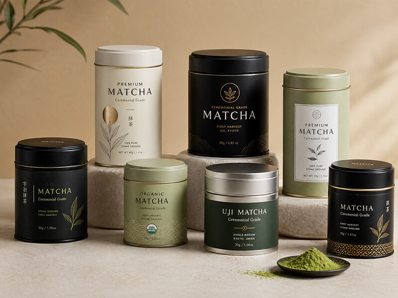 Latas de Matcha