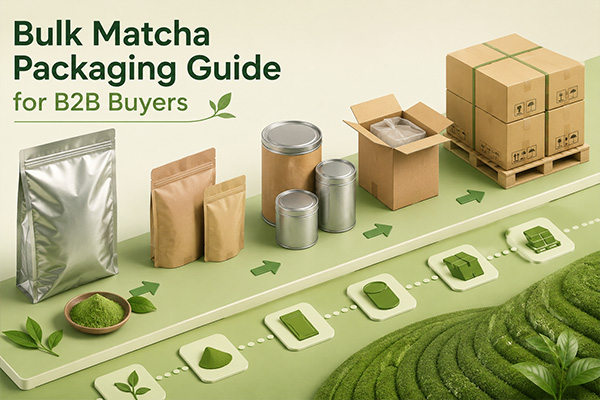 Bulk Matcha Packaging Guide for B2B Buyers 6 Guide sur le conditionnement du matcha en vrac destiné aux acheteurs B2B